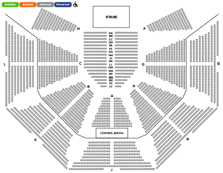 Carnival City seating layout