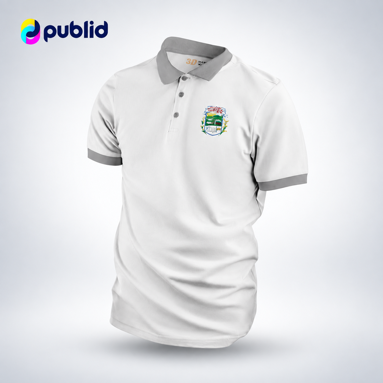 Polo corporativo blanco personalizado