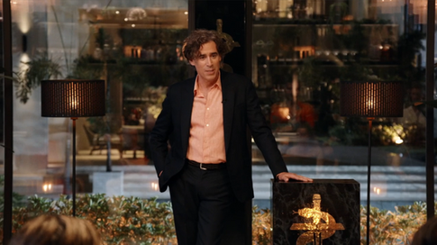 A close-up screenshot of the Fortune Hotel restaurant, looking towards the Host.