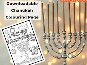 Night 4: Creative Chanukah Fun – A Colouring Page
