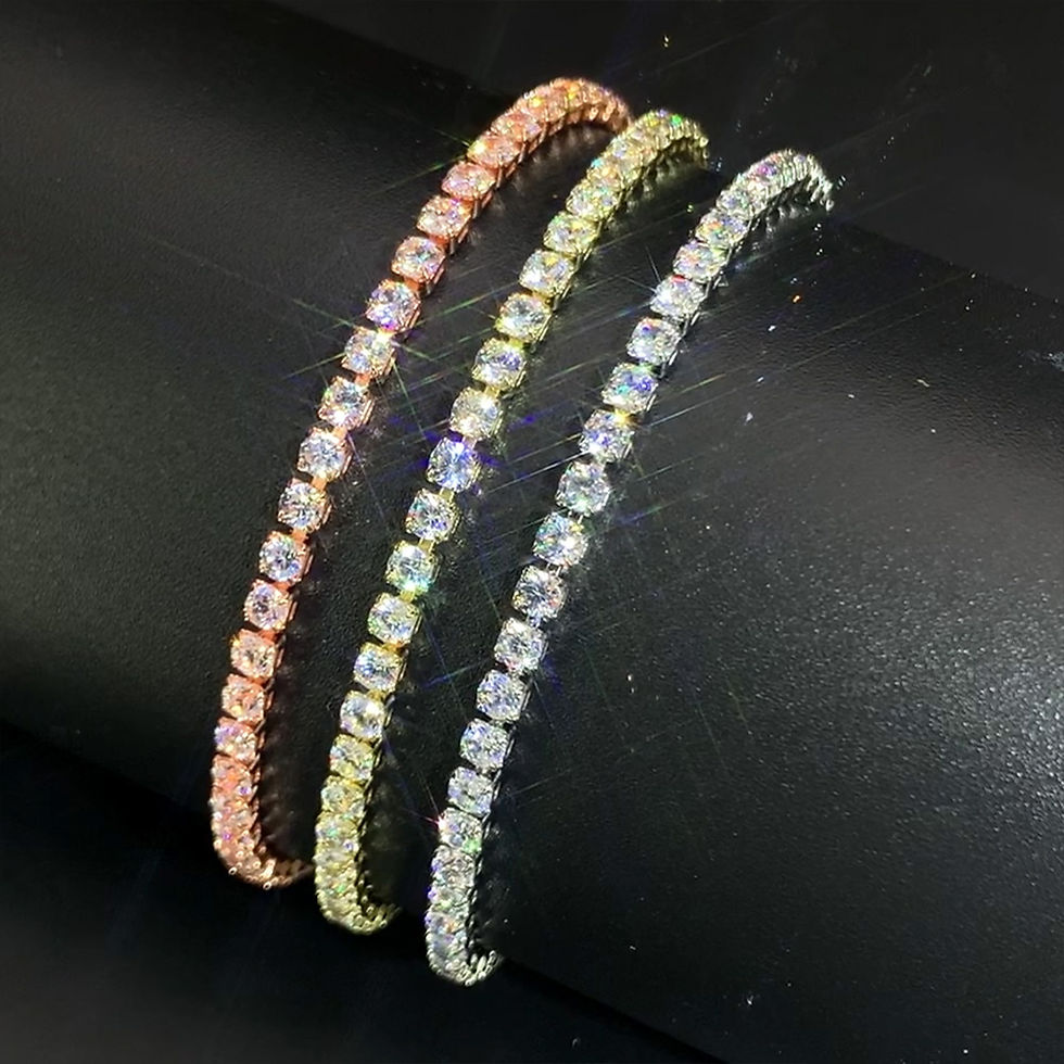 Thumbnail: Fashion 2.5mm Zirconia Tennis Bracelet for Women Crystal Charm Designer Tennis T