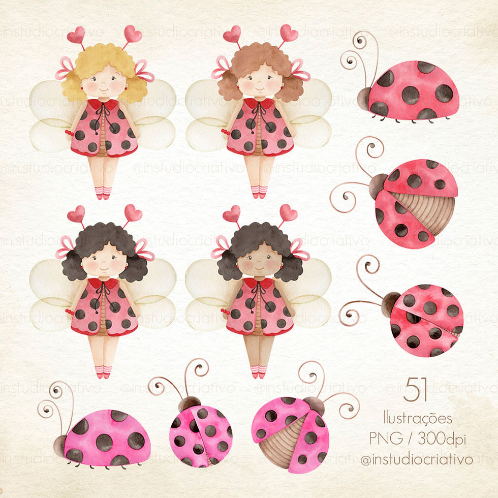 Miniatura: Kit Digital "Joaninhas"