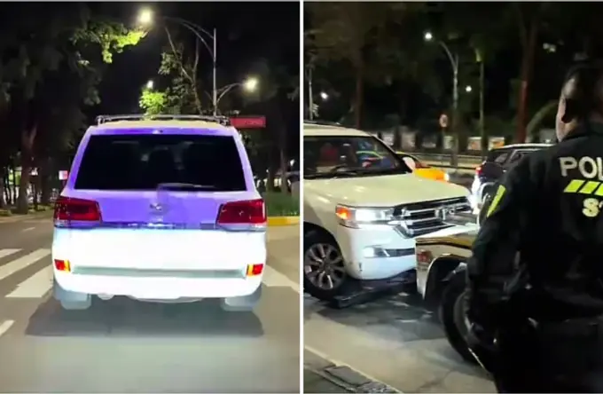 Andaba en carril del Metrobús CDMX, la paran y le descubren 200 multas