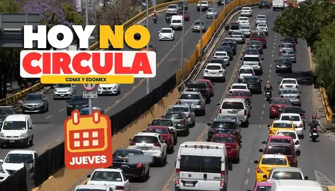 Hoy No Circula de este jueves 29 de octubre en CdMx y Edomex