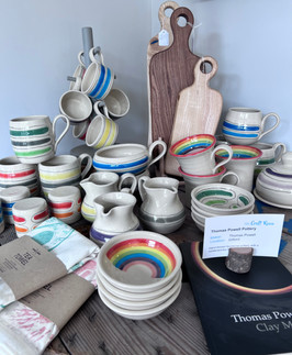 Range of Thomas Powell pottery
