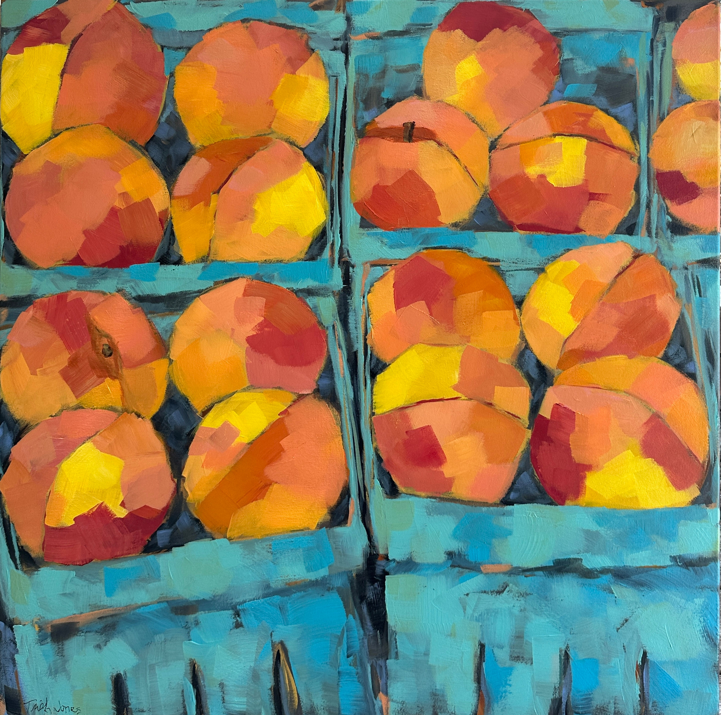 Peaches at Market 36x36