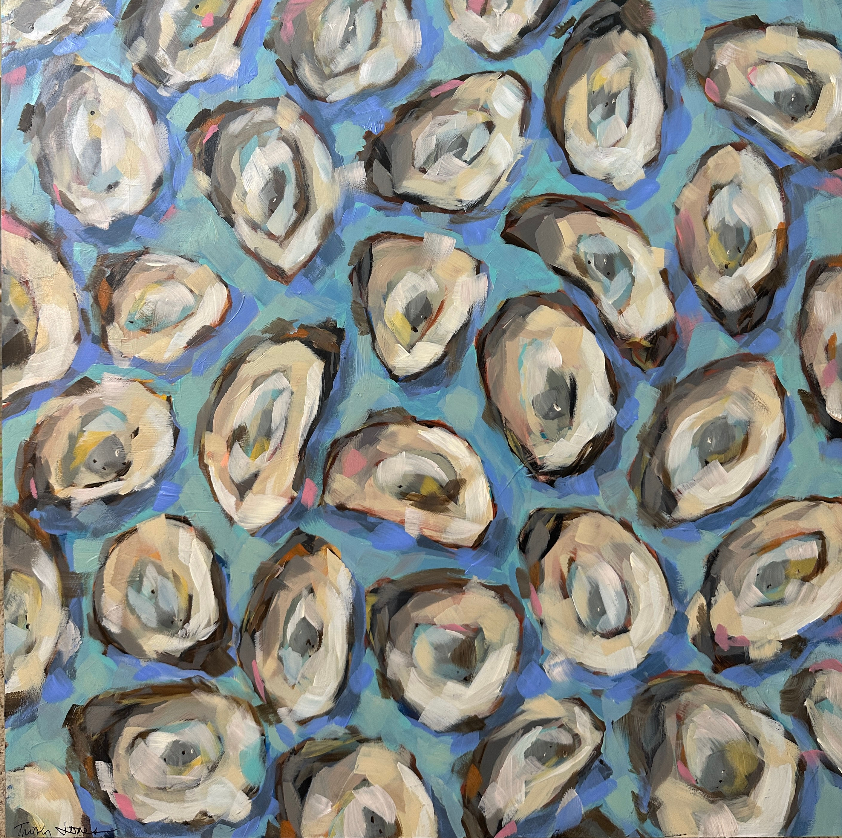 Oysters III by Trish Jones
