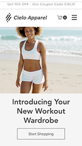 Mode & accessories hjemmesideskabeloner – Sportstøj