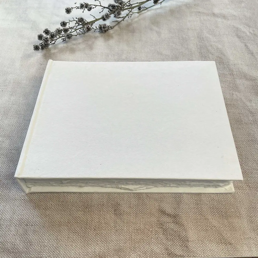 Thumbnail: 100 Page Handmade Blank White Notebook