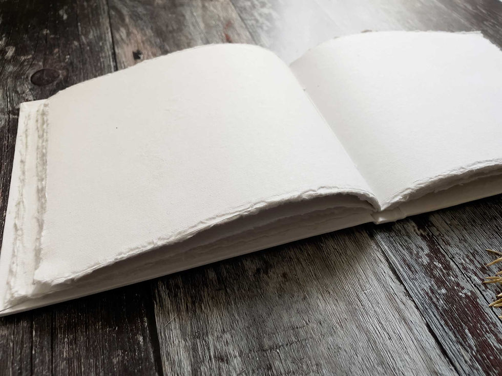Thumbnail: 50 Page Handmade Blank White Notebook