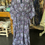 Thumbnail: Long Kaftan - Navy/Purple Floral