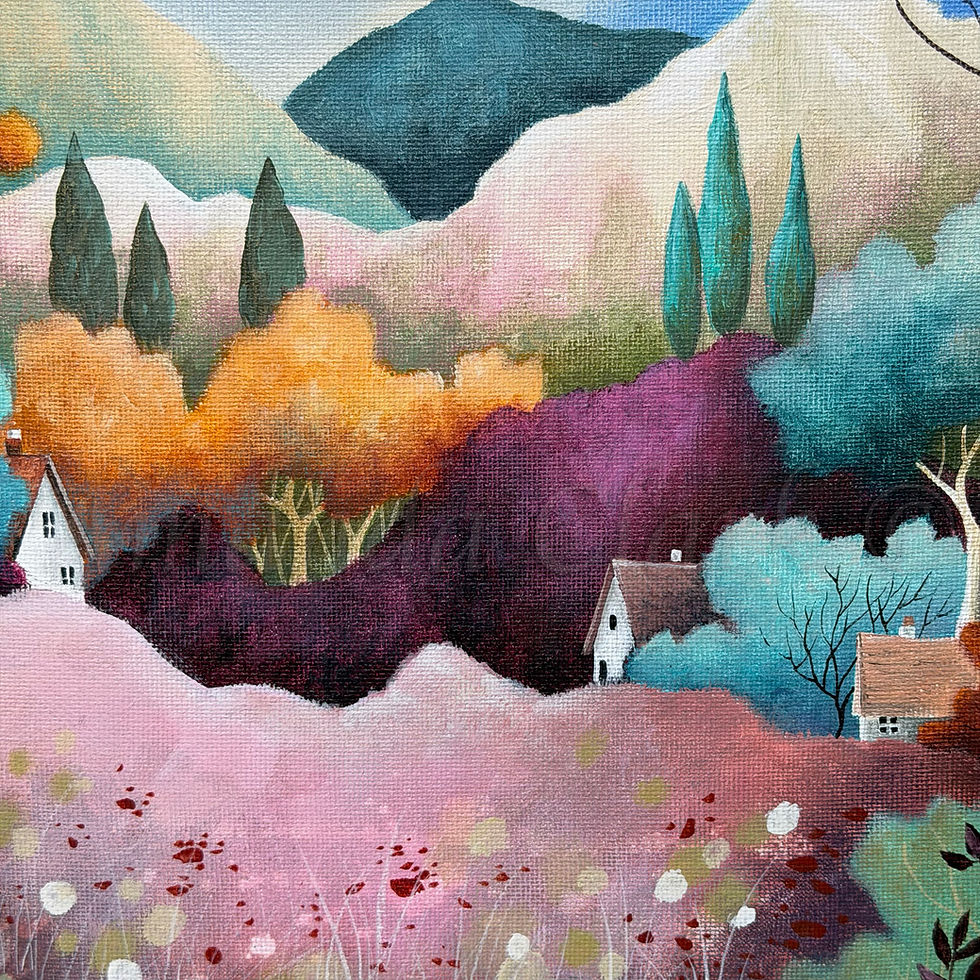 Thumbnail: Summer Hamlet  - Original Painting