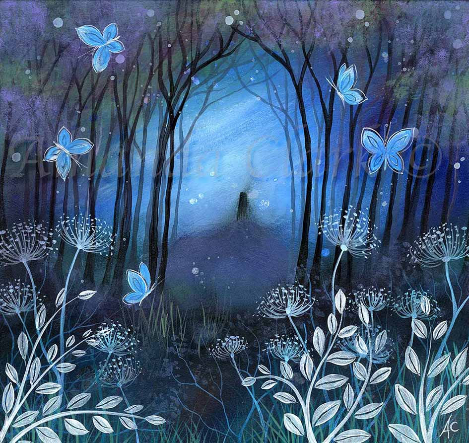Indigo Night - Mounted Giclée Print
