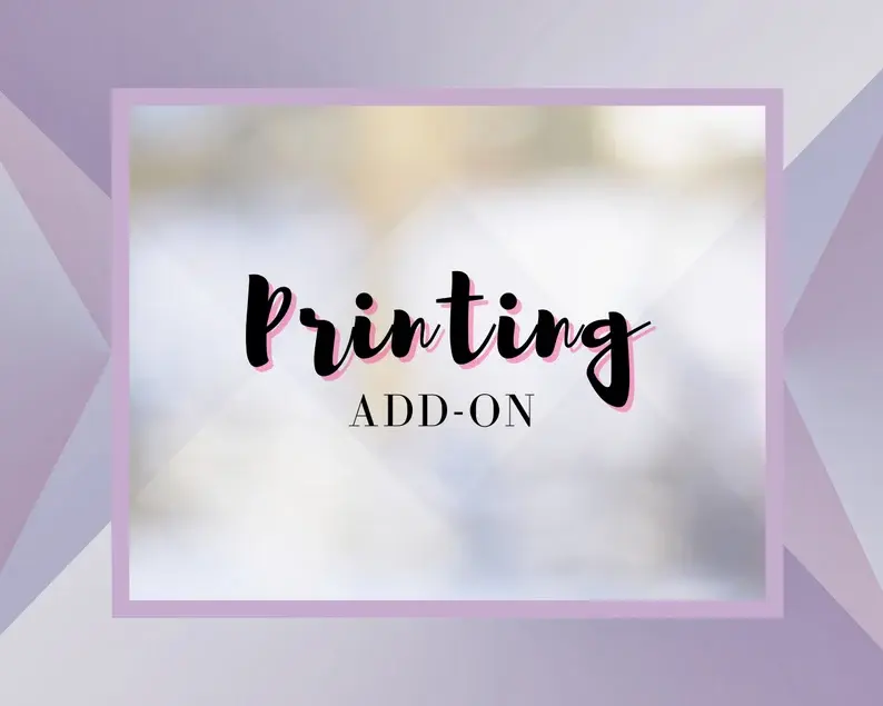Printed Invitations (Add-on)