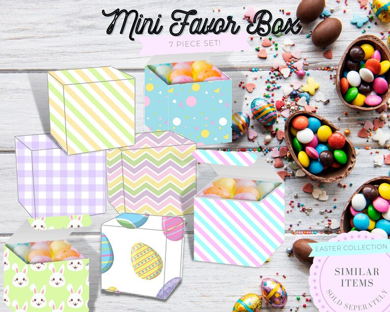 Thumbnail: EASTER Treat Bag Topper | Easter gift, Easter party favor, Easter bunny