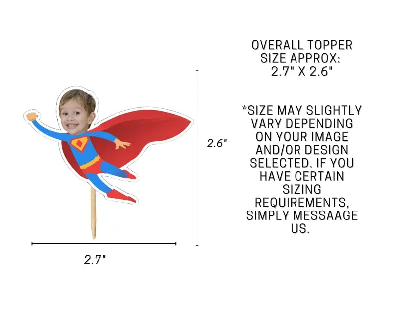 Thumbnail: Valentines Classroom Cupcake Topper, Superhero Photo Cupcake Topper