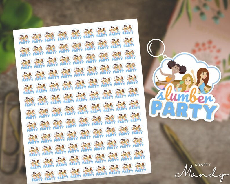 Slumber Night Stickers | kiss-cut sticker sheets, mini planner stickers
