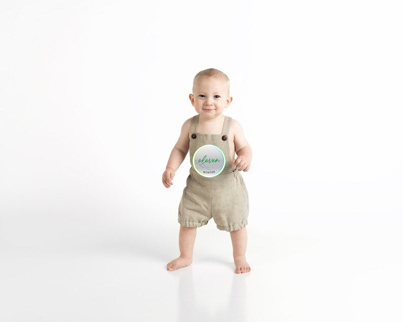 Thumbnail: Baby Monthly Milestone Stickers, Milestone Cards, Round Sticker