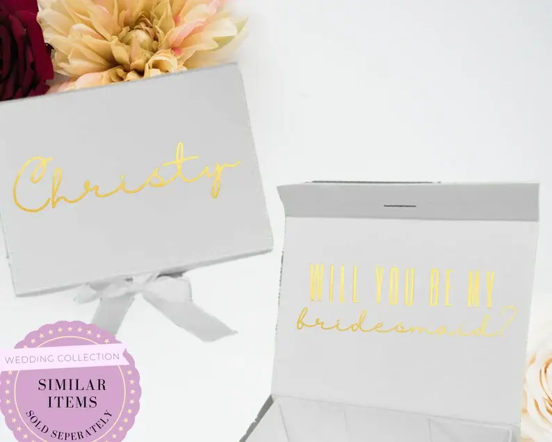 Thumbnail: Personalized Wine Glasses, Bride To Be Gift - Bachelorette Party Gift