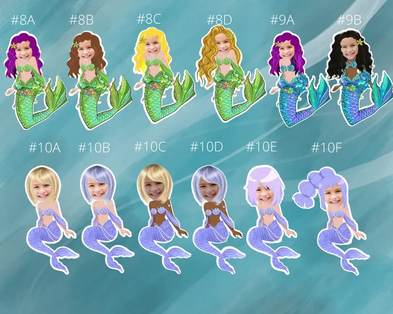 Thumbnail: MERMAID Birthday Welcome Sign, Custom Mermaid Sign, Birthday Sign