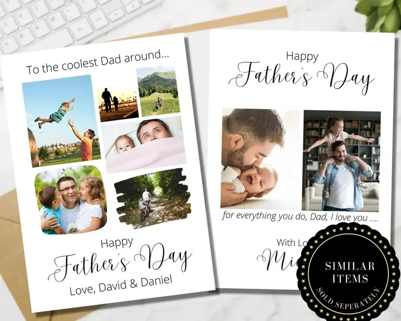 Thumbnail: Fathers Day Card, Custom Dad Card, Fathers Day Gift from Son