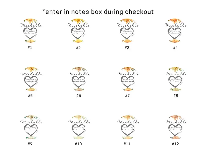 Thumbnail: Bridesmaids Proposal Round Tags, Will You Be My Bridesmaid