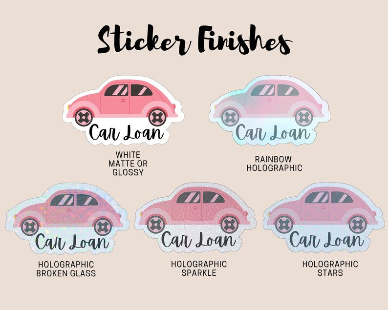 Thumbnail: Custom Label Stickers | kiss-cut sticker sheets - custom text phrases