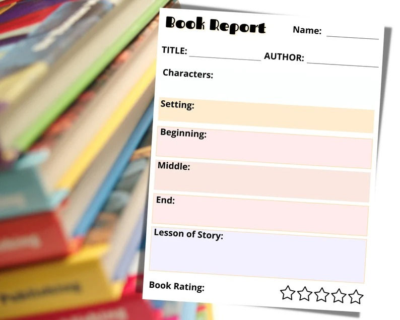 Kids Book Report | Book Report | Book Report for Teachers