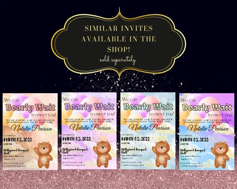 Thumbnail: EDITABLE Woodland Creature, Wild One, Baby Shower