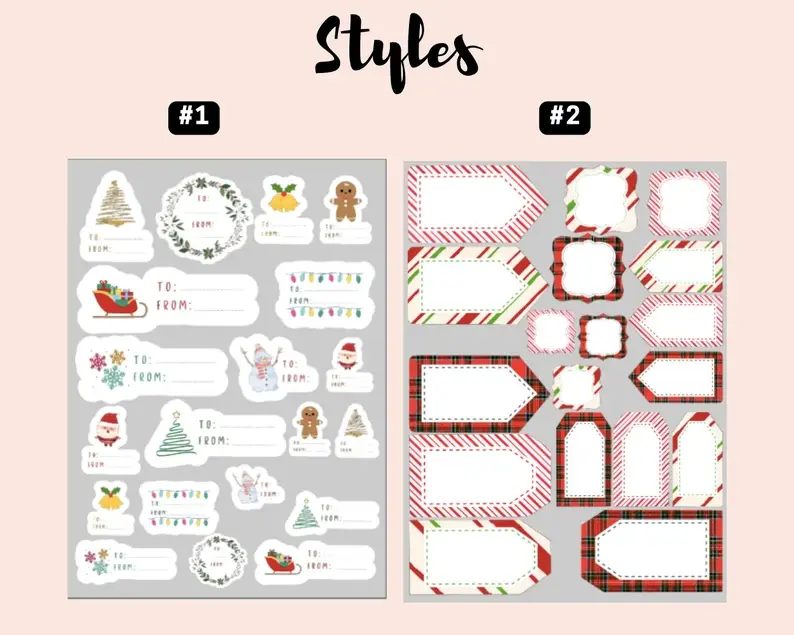 Thumbnail: Christmas Holiday Gift Tags