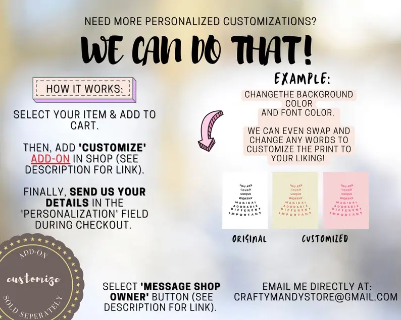 Thumbnail: TEACHER Personalized Business Information Cards | Cartoon Teacher