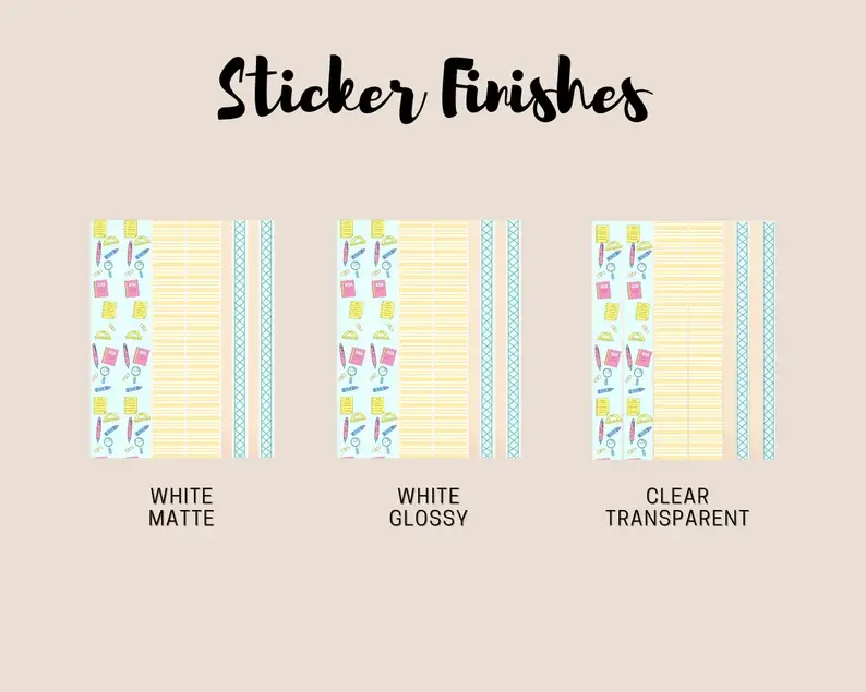 Thumbnail: Washi Tape Planner Stickers | kiss-cut sticker sheets - mini planner stickers