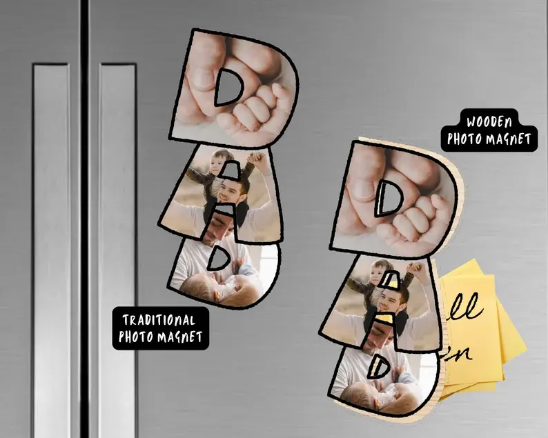 Personalized Fridge Die Cut Photo Magnet | Custom fridge magnet