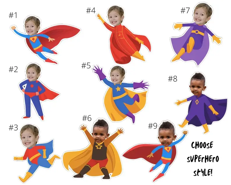 Thumbnail: Personalized Chip Bag Wrapper, Superhero Theme Birthday, Custom Superhero Photo