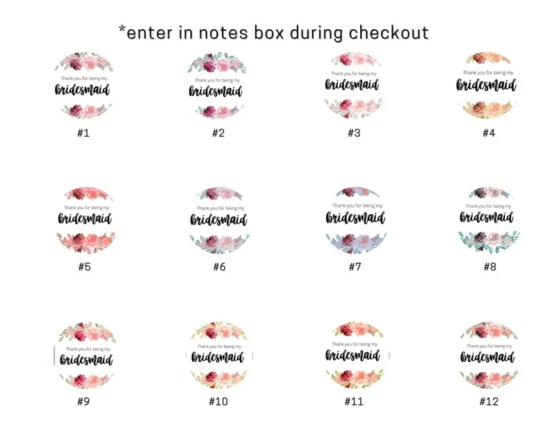 Thumbnail: Bridesmaids Proposal Round Labels, Bachelorette Party Favor