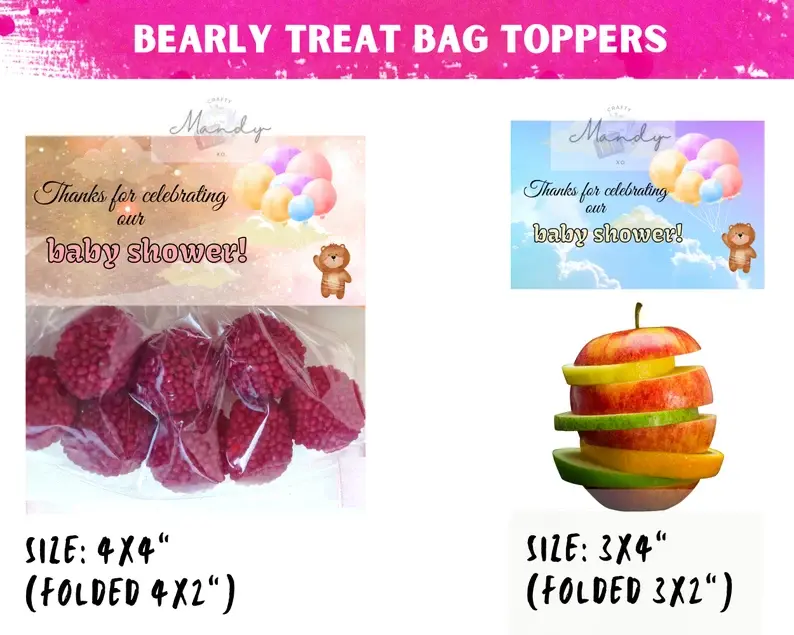 Thumbnail: BEARLY Treat Bag Topper | Treat Bag Toppers, Editable tags