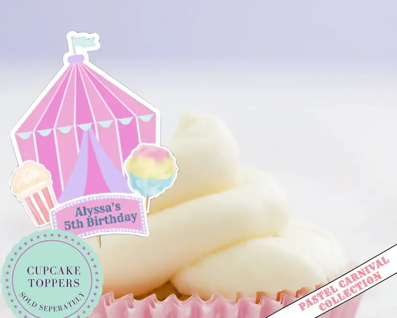 Thumbnail: Pastel Carnival Theme - Youth Short Sleeve Tee | CRAFTY MANDY