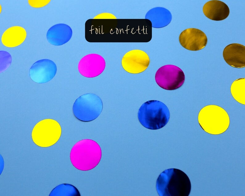 Thumbnail: Round Circle Confetti, custom confetti, colorful confetti, pastel confetti
