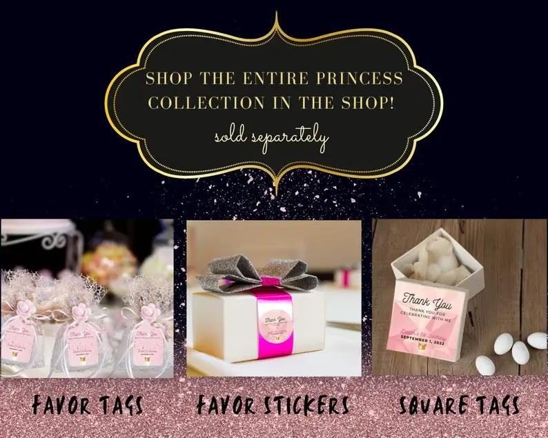 Thumbnail: PRINCESS First Birthday Photo Banner, 1st Birthday Photo Banner