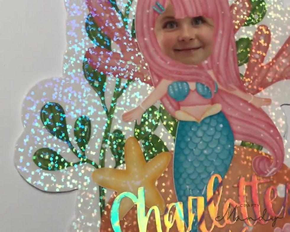 Thumbnail: MERMAID Birthday Personalized Cake Topper, Birthday Topper, Cake Topper