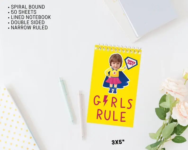 Thumbnail: SUPERHERO Personalized Favor Mini Notebooks, Party Favors, Custom Notebook