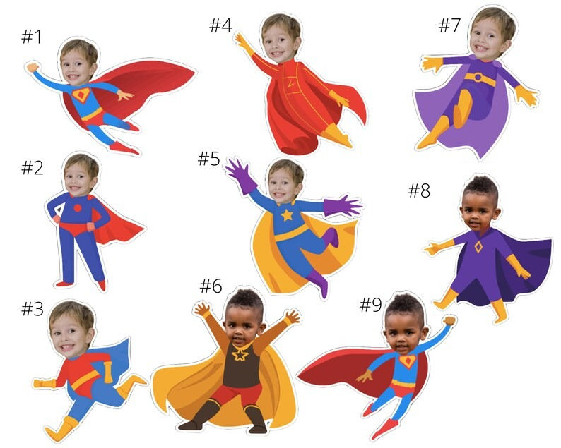 Thumbnail: SUPERHERO Gable Box Label, Party Favor, Superhero Theme,Superhero Birthday