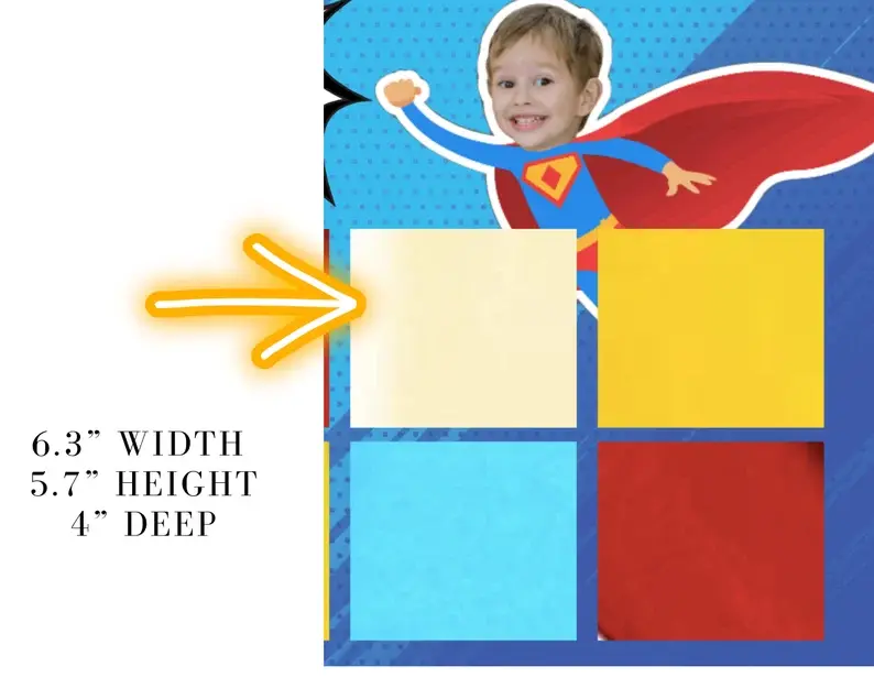 Thumbnail: Superhero Theme Punch Prize Box Party Favor Game, Get a Prize, Superhero Party