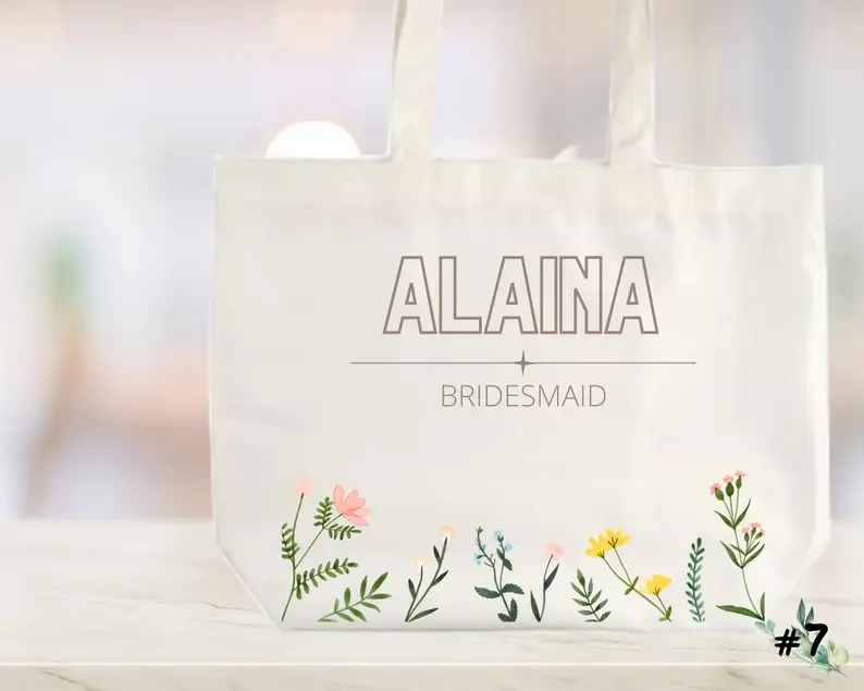 Thumbnail: Bridesmaid Proposal Bags - Bridesmaid Proposal Gifts - Personalized Tote