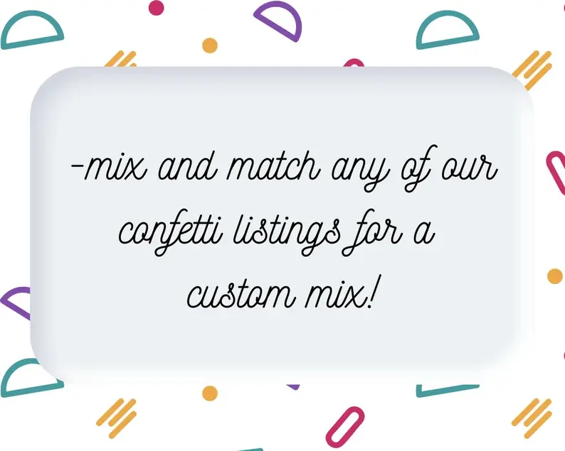 Thumbnail: CUSTOM Confetti Mix, Bachelor Party Confetti, custom confetti, party confetti