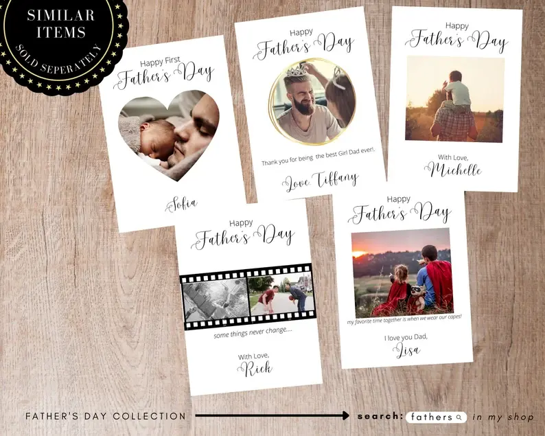 Thumbnail: Fathers Day Card, Custom Dad Card, Fathers Day Gift from Son