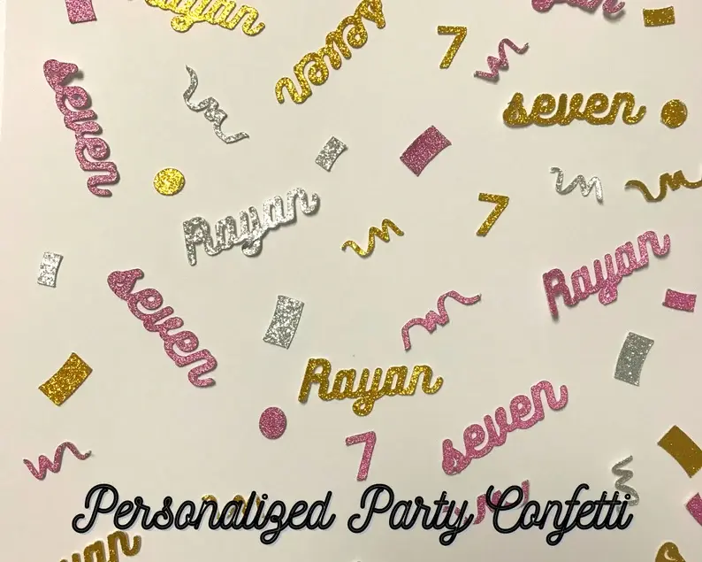 Personalized Birthday Confetti, custom confetti, personalized confetti