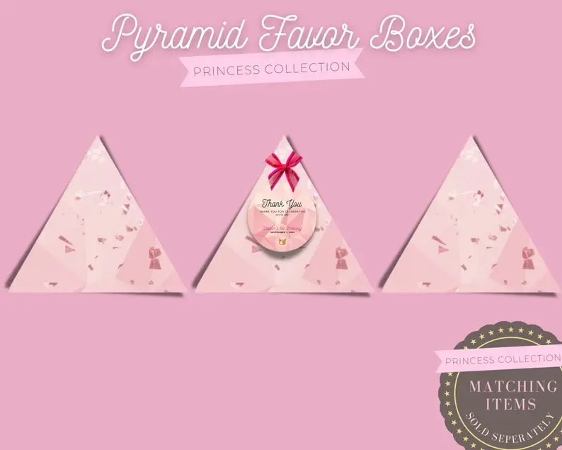 Thumbnail: PRINCESS Pillow Favor Boxes | Mini Party Favor Gift Box