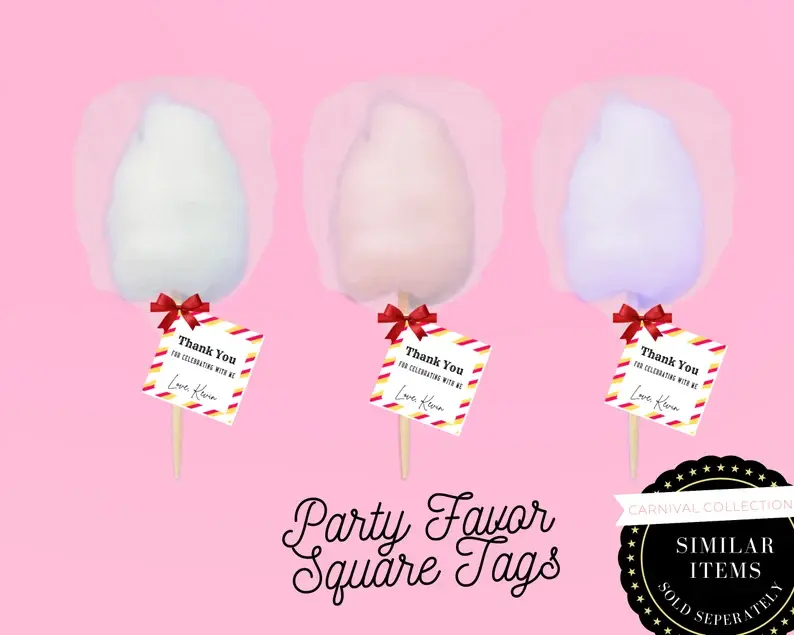 Thumbnail: EDITABLE CARNIVAL First Birthday Photo Banner, , Carnival Themed