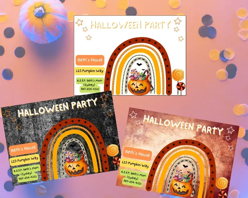 Halloween Party Invitation. Halloween Invitation, Kids Halloween Party